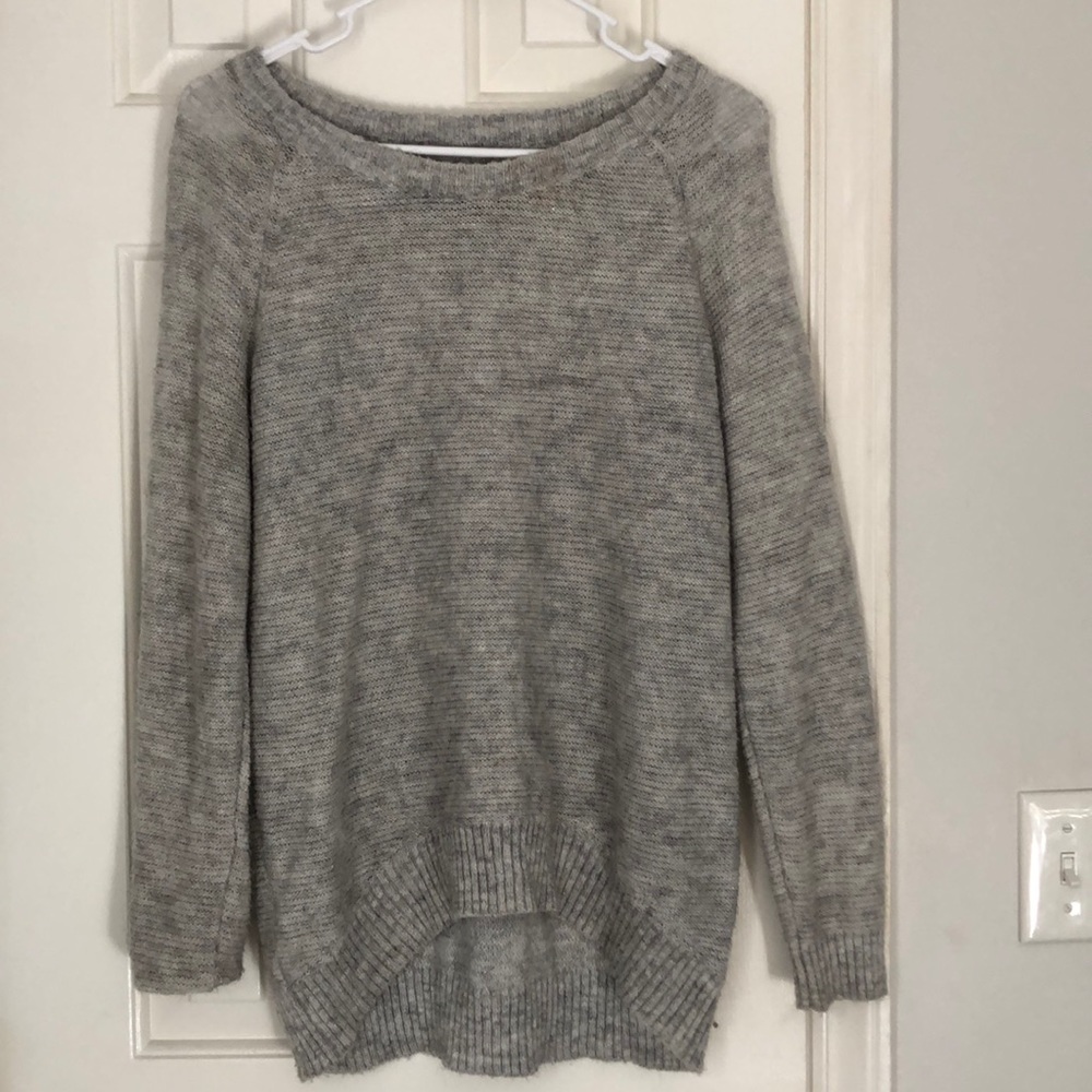 Grey sparkle long sleeve sweater